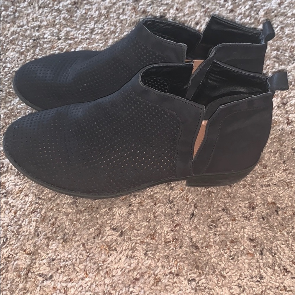 Black Francesca Ankle Booties